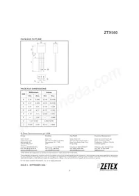 ZTX560STOB Datasheet Pagina 3