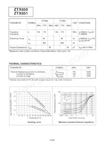 ZTX651STOB Datasheet Page 2