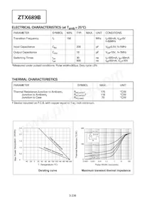 ZTX689BSTOB Datasheet Page 2