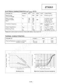 ZTX851STOB Datasheet Page 2