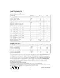 ZX3CDBS1M832TA Datasheet Pagina 2