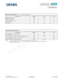 ZXTN26070CV-7 Datasheet Page 2