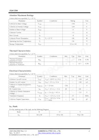 2SA1294 Datasheet Page 2