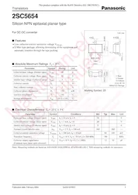 2SC565400L 데이터 시트 표지