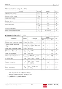 2SD1834T100 Datasheet Page 2