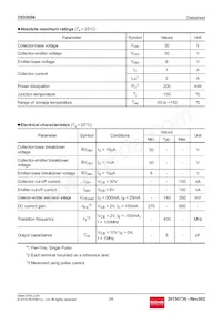 2SD2656T106 Datasheet Page 2