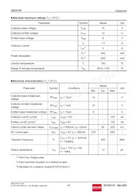 2SD2702TL Datasheet Page 2