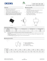 BC807-16W-7 Datasheet Cover