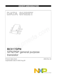 BC817DPN/DG/B2數據表 頁面 2
