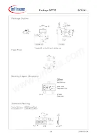 BCR 141T E6327 Datasheet Page 14