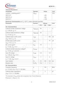 BCR 151T E6327 Datasheet Page 2
