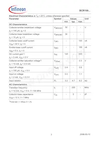 BCR 169T E6327 Datasheet Page 3