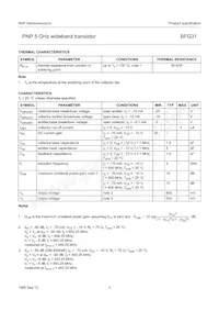BFG31 Datasheet Page 3