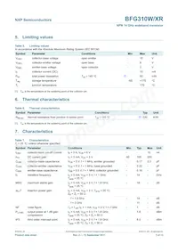 BFG310W/XR Datasheet Page 3