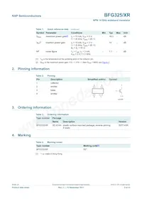 BFG325/XR Datasheet Page 2