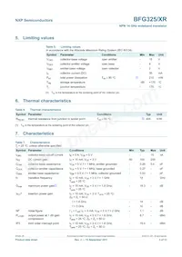 BFG325/XR Datasheet Page 3
