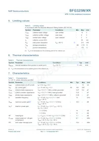 BFG325W/XR Datasheet Page 3