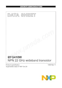 BFG410W Datasheet Cover