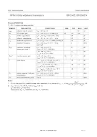 BFG505 Datasheet Pagina 4