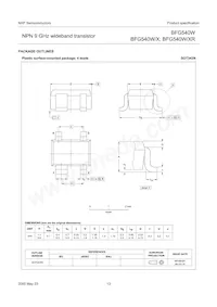 BFG540W/XR Datasheet Page 13
