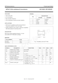BFG590 Datasheet Page 2