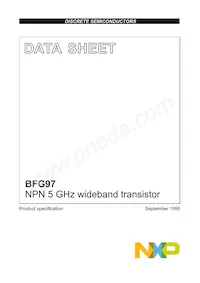 BFG97 Datasheet Cover