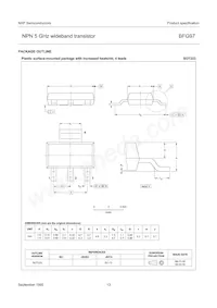 BFG97 Datasheet Page 13