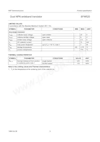 BFM520 Datasheet Page 3