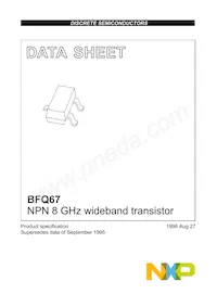BFQ67 Datasheet Cover