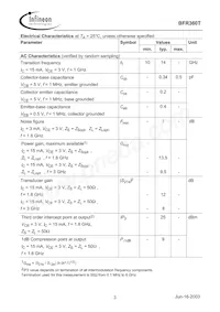 BFR 360T E6327 Datasheet Page 3