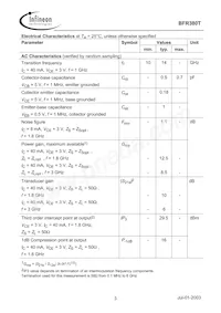 BFR 380T E6327 Datasheet Page 3