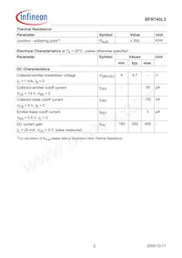 BFR 740L3 E6327 Datasheet Page 2