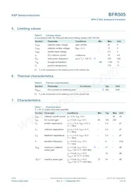 BFR505 Datasheet Page 3