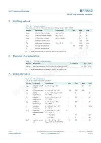 BFR540 Datasheet Pagina 3