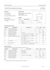 BFR92A Datasheet Page 2