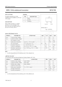 BFS17W Datasheet Page 2