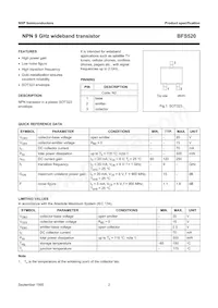 BFS520 Datasheet Page 2