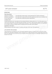BLT70 Datasheet Page 11