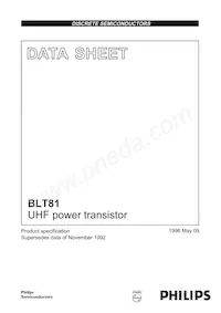 BLT81 Datenblatt Cover