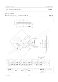 BLW96/01 Datasheet Page 13