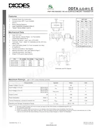 DDTA122TE-7-F Datasheet Cover