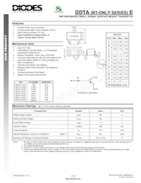 DDTA125TE-7-F Datasheet Cover