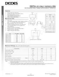 DDTA144TKA-7-F Datasheet Cover