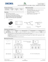 DDTC114ELP-7 Datasheet Cover