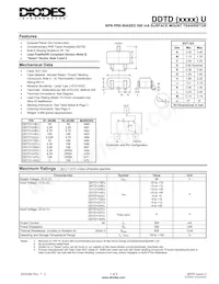 DDTD123TU-7-F Datasheet Cover