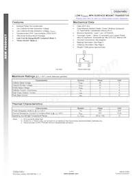 DSS4140U-7 Datasheet Cover