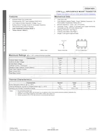 DSS4140V-7 Datasheet Cover