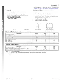 DSS4160V-7 Datasheet Cover
