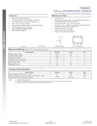 DSS4220V-7 Datasheet Cover