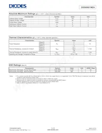 DSS60601MZ4-13 Datasheet Page 2